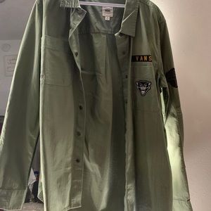 Vans oversized button up